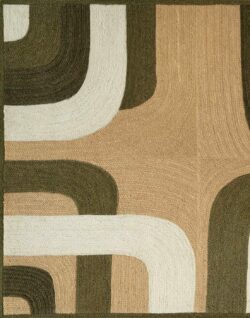 Tapis Penny Lane Olive - Elitis