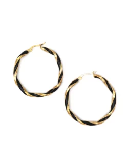 Boucles d'Oreilles Terry Noir - Harpie