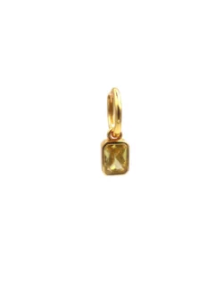 Boucle d'Oreille Zircon Jaune - Harpie
